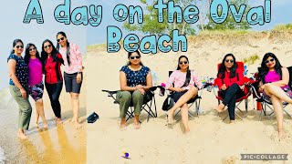 A Day at the Beach  Oval Beach  Beach in Saugatuck Michigan  Things to do at the Beach beach [upl. by Annawd]