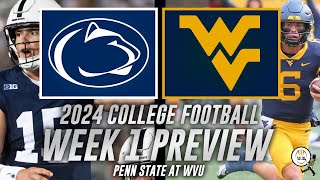 Penn State at West Virginia Preview  College Football Week 1 2024 [upl. by Herminia]