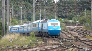 Midland Pullman and Other Trains at Carlisle Class 43s on Test Train MOD Freight 05 July 23 [upl. by Alekim499]