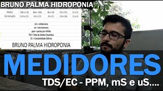 Medidores TDS e EC Ppm mS uS  O que são e quanto usar [upl. by Anauqaj172]