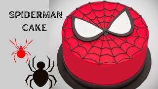 Spiderman Cake Tutorial video  Fondant Spiderman fondant Birthday cake cake fondantcake [upl. by Kristianson541]