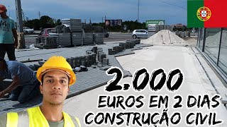 Construção civil em Aveiro 🇵🇹🇵🇹 Ganha muito dinheiro🔨⚒️🔩👷 trabalhadores independentes🇧🇷🇧🇷 [upl. by Einegue]