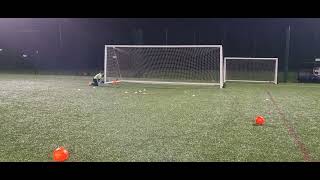 goalkeeping training in the rain [upl. by Anitniuq]