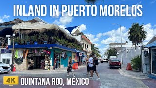 🇲🇽🏖️Puerto Morelos Quintana Roo Yucatán México Shopping 4K Virtual Walking Tour  Feb 2024 [upl. by Sage325]