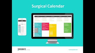 Surgimate Practice Surgical Calendar [upl. by Avan654]