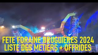 FETE FORAINE DE BRUGUIERES 2024  ALL OFFRIDES [upl. by Eimarrej752]