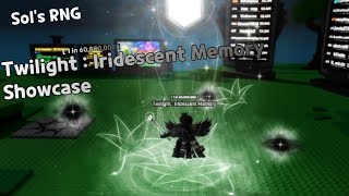 Twilight  Iridescent Memory Showcase  Sols RNG [upl. by Aneelas]