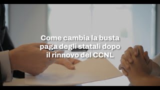 Come cambia la busta paga degli statali dopo il rinnovo del CCNL [upl. by Dor788]