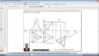 Example 38 on Projection of Solids [upl. by Towne]