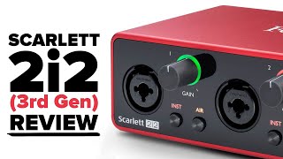 Focusrite Scarlett 2i2 3rd Gen Review  Audio Interface for XLR Mic Podcasting Gear [upl. by Ydne578]