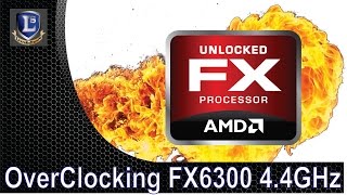 OverClocking FX6300 de 35 para 44 GHz [upl. by Repsag949]