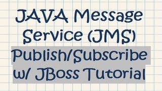 JAVA Message Service JMS PublishSubscribe w JBoss Tutorial [upl. by Nodababus]