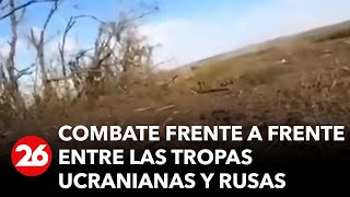 GUERRA RUSIAUCRANIA  Así es un combate frente a frente entre las tropas ucranianas y rusas [upl. by Colis]