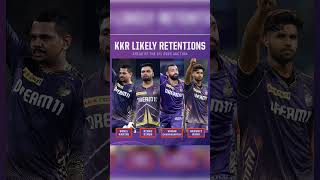 KKR retention players 2025 youtubeshorts trending shorts short viralvideo ipl2025 cricket [upl. by Rratsal]