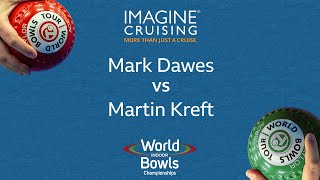 World Indoor Bowls Championship 2024 Mark Dawes vs Martin Kreft  Day 7 Match 4 [upl. by Lak]