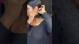 Old boring earring into new one😱 earring hack youtubeshorts shorts hack viral old new shots [upl. by Ainorev]