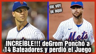 Así Fue Como Jacob deGrom PONCHO a 14 BATEADORES Y Perdió El Juego [upl. by Breeze]