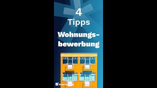 Bewerbung für eine Wohnung 4 Tipps shorts [upl. by Norda961]