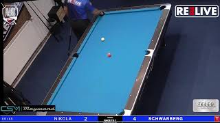 NIKOLA vs Schwarberg BF Bremen 3 vs 1 PBC Molbergen [upl. by Eilrahs]