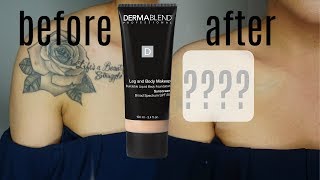 Dermablend Body Makeup Full Coverage Demo amp Review [upl. by Nedda987]