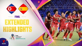 RPD de Corea vs España  Highlights Copa Mundial Femenina Sub17  Final  Telemundo Deportes [upl. by Northington530]