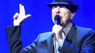 Leonard Cohen Paris Everybody knows 30092012 [upl. by Stockmon]