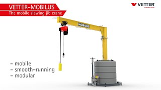 VETTER Krantechnik  MOBILUS  The mobile slewing jib crane [upl. by Desai208]