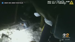 Caught on camera NJ troopers rescue man suffering from hypothermia [upl. by Biernat]