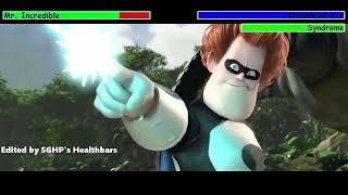 Mr Incredible vs Omnidroid v9 with healthbars [upl. by Asirb]