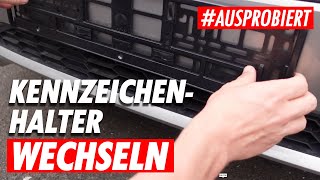 Kennzeichenhalter wechseln Anleitung 🚗✅ [upl. by Assetak]