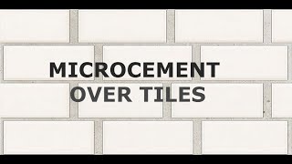 Application Tutorial Traditional Microcement [upl. by Sabir]