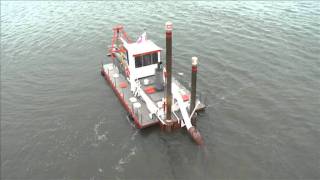 IHC Beaver 40 cutter dredger aireal view [upl. by Mose]