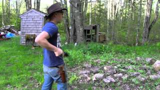 Jon shoots quick draw with wax bullets 3 [upl. by Nitsirk]