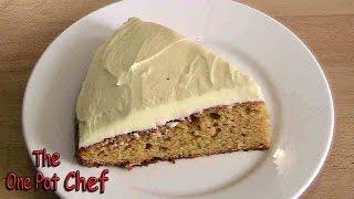 Carrot Cake with Cream Cheese Frosting  One Pot Chef [upl. by Eeryk545]