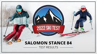 2022 Salomon Stance 84  SkiEssentialscom Ski Test [upl. by Nnaillek904]