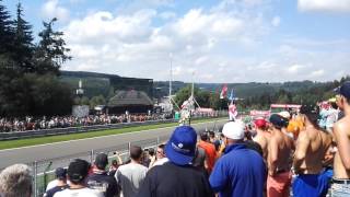 F1 Spa 2016  Start  Kemmel Straight [upl. by Maiocco]