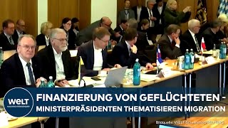 MINISTERPRÄSIDENTENKONFERENZ Migration AsylFinanzierung in Kommunen und Rundfunk sind Thema [upl. by Cohbath]