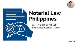 Notarial Law Philippines  Related Cases [upl. by Millie]