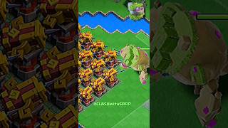 Spear Thrower VS Clan Capital Troops ✓ Clash of Clans [upl. by Lledniuq]