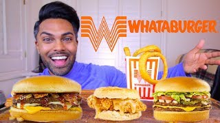 WHATABURGER  MUKBANG [upl. by Nihhi]