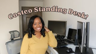 Tresanti Curved Adjustable Height Desk from Costco  2021 Review and Demo [upl. by Norehs]