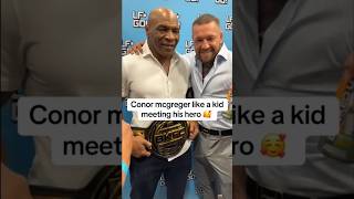 Conor looks like a kid meeting his hero mcgregor miketyson goat [upl. by Horatia]