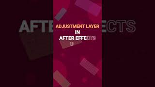 Adjustment layer in After Effects  shorts Aftereffectskeyboardshortcuts [upl. by Adrell895]