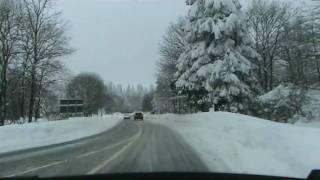 Tiefwinterliche Fahrt von Schmallenberg Oberkirchen nach Niedersorpe 222010 Teil 3 [upl. by Leonelle]