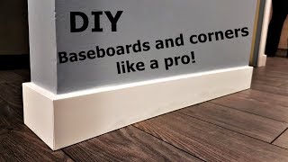 How to install baseboard and corners like a pro [upl. by Hillier]