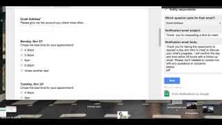 Google Forms AddOns  Form Notifications [upl. by Ahtnammas]