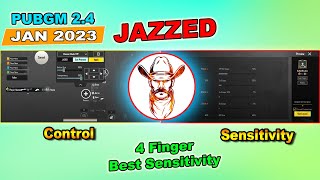 JAZZED Sensitivity Code amp Control Code PUBG Mobile 24 [upl. by Ahsekel]