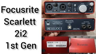 Focusrite Scarlett 2i2 1st gen  Focusrite 2i2 1st gen setup [upl. by Randolph618]