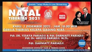 Ibadah Perayaan Natal Gereja Tiberias Indonesia  Rabu 1 Desember 2021 [upl. by Suhploda479]