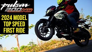 2024 Bajaj Pulsar 200NS First Ride Review  India Exclusive  Whats New [upl. by Fakieh]